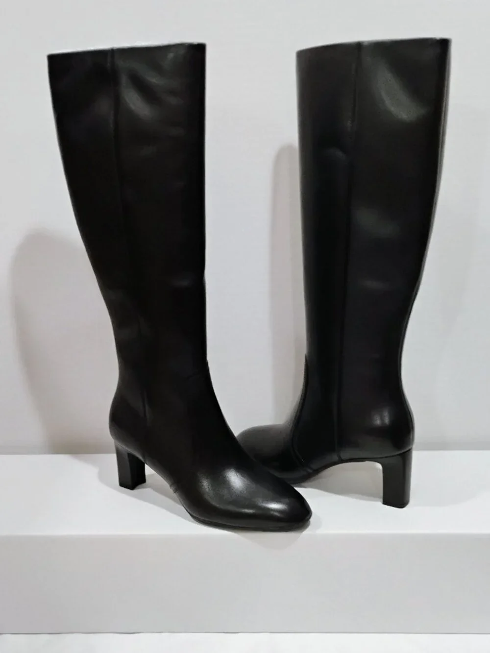 NEW Cole Haan Grand Ambition Black Knee-High Leather Boots 6.5